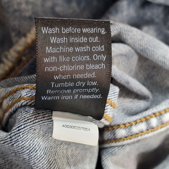 Simply Vera Vera Wang Womens Denim Jacket Small Distressed Frayed Hem - Picture 7 of 8